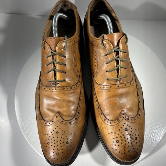 Johnston & Murphy Brown Leather Oxfords - Picture 3 of 14